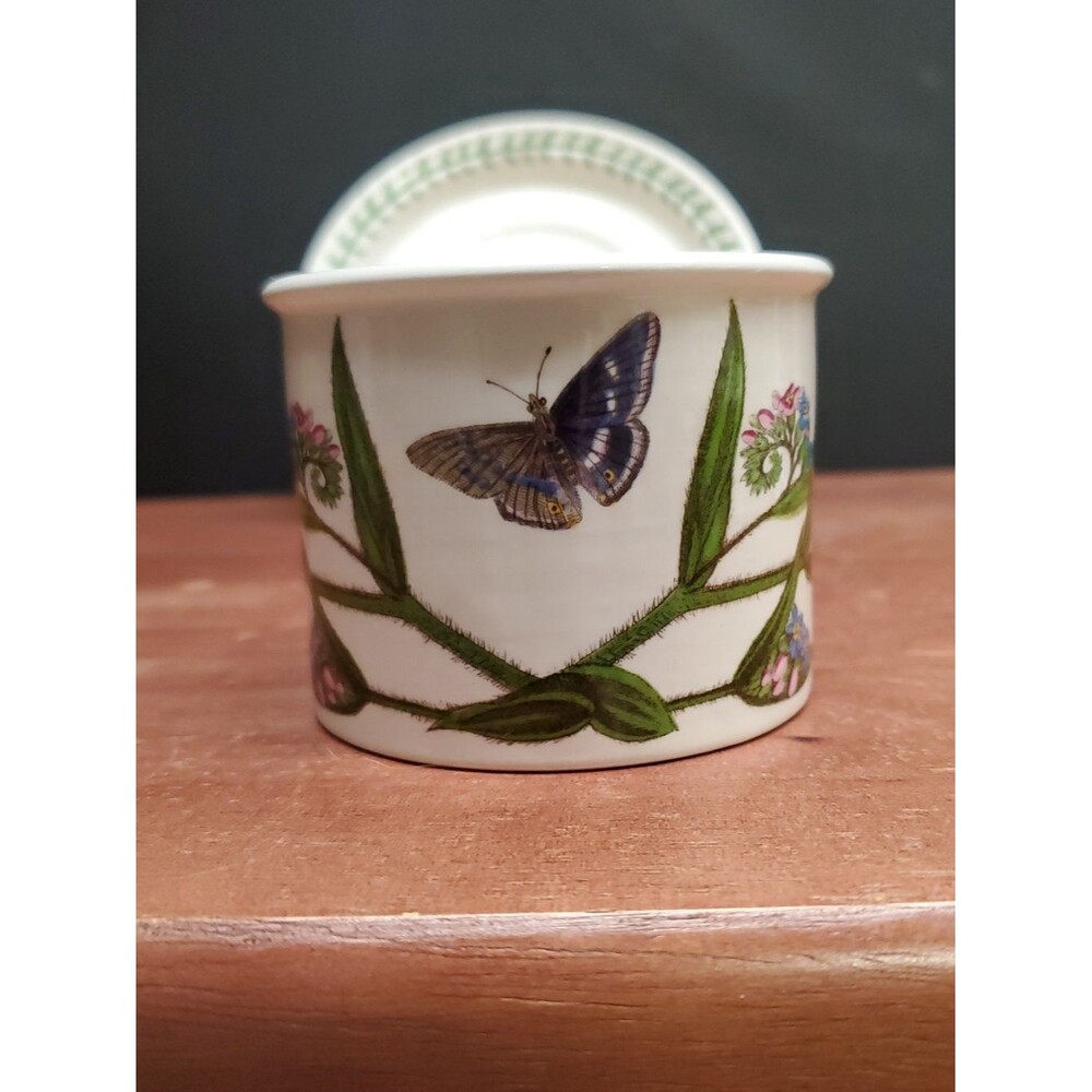 The Botanic Garden Forget Me Not Drum Mug And Underplate 6 Oz